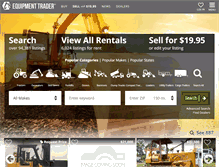 Tablet Screenshot of equipmenttrader.com